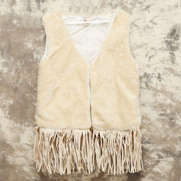 メール便対象商品】フリンジベスト キッズ 子供 ベスト 女の子 春 秋 