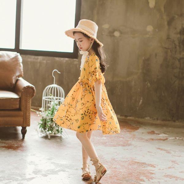 メール便対象商品 ワンピース 女の子 スカート ホワイト オレンジ キッズ フリフリワンピース 春 夏 海水浴 リゾート おしゃれ 子供用 韓国子供服 Qs074 S Lab 通販 Yahoo ショッピング