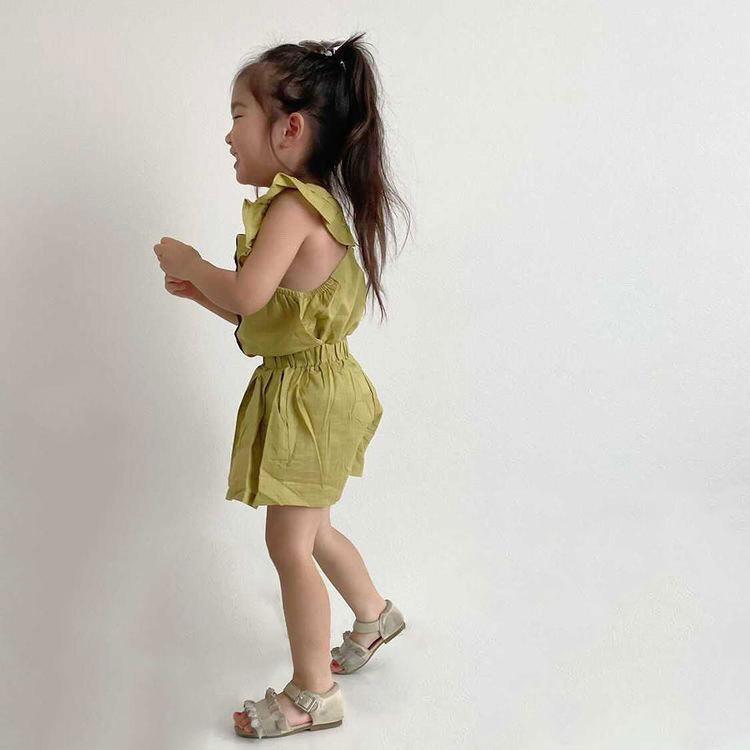 メール便対象商品 女の子 セットアップ ワントーンコーデ 半袖 ショートパンツ キュロットパンツ 綿 夏 黄 ピンク イエロー 韓国子供服 Qs157 S Lab 通販 Yahoo ショッピング