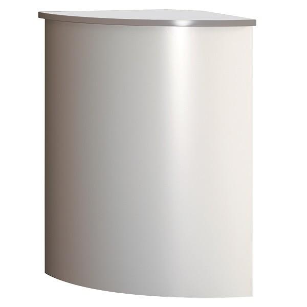 外コーナーハイカウンター 受付カウンター 受付テーブル オフィス用家具 一辺：D550×H890mm お客様組立 CVA-90HR-G