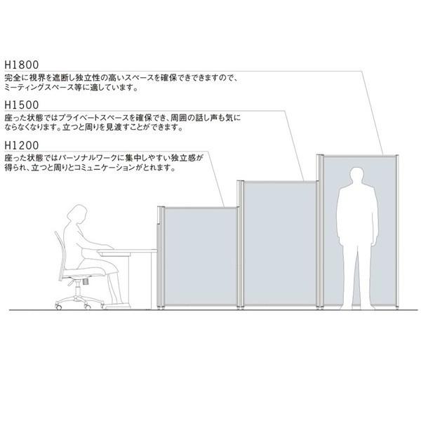 MPパーティション システムパネルA全面布 H1200×W600mm パネルのみ 個人様宛配送不可 受注生産品 MP-1206Aの画像