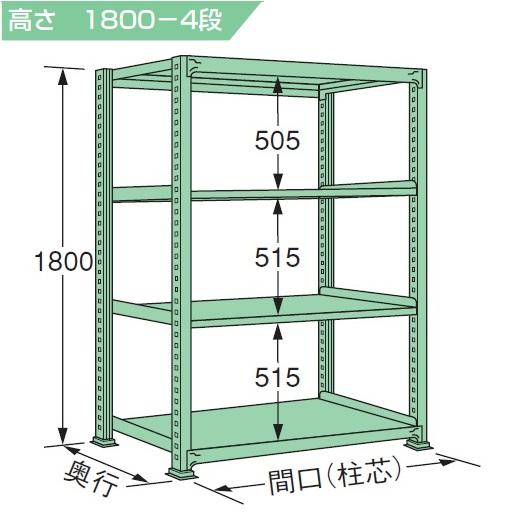 スチールラック 耐荷重150kg/段 H180×W150×D30cm 4段 5段 6段 ボルトレス 簡単組立 車上渡し 法人様限定商品 S1815Sの画像