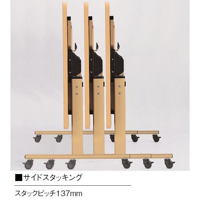 福祉施設用テーブル 介護施設用テーブル フラップテーブル W1600×D900×H700mm お客様組立 受注生産品 TRV-1690S_5