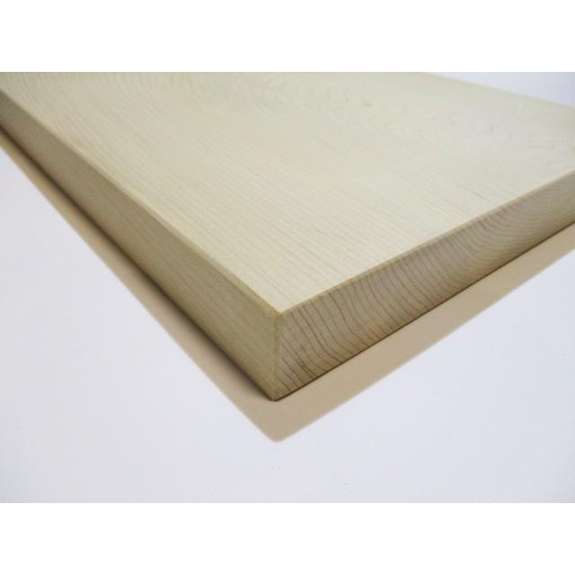 ＜新品＞青森ヒバのまな板　特殊傾斜カット形状（一枚板）識別EF-7　まな板の下に手が入り、持ち上げやすい形状です！ |  | 07
