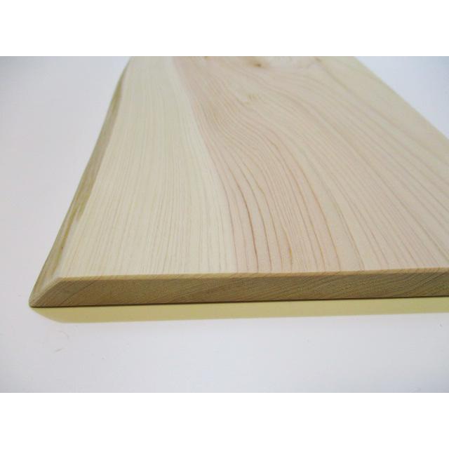 新品＞ヒノキの一枚板（耳付き）ミニサイズまな板 識別EP-5 ちょっと