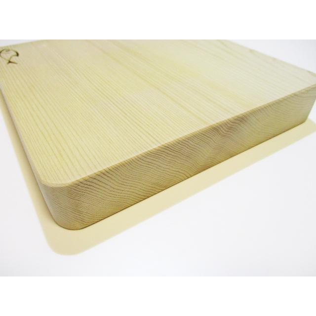 ＜新品＞青森ひば一枚板まな板　識別EZ-28　最近大人気の正方形まな板です！小ぶりなでちょっと切りに使いやすいまな板です |  | 04