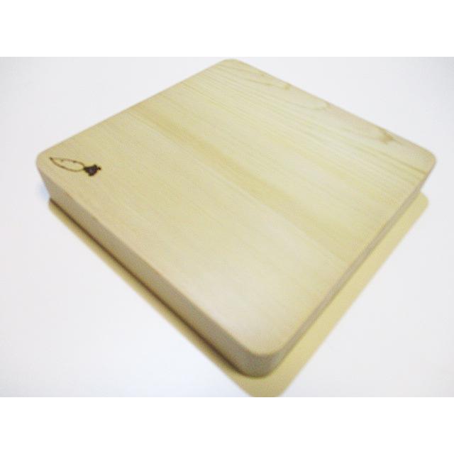 ＜新品＞青森ひば一枚板まな板　識別EZ-28　最近大人気の正方形まな板です！小ぶりなでちょっと切りに使いやすいまな板です |  | 05