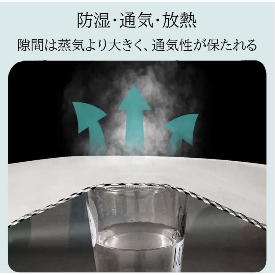 DEWEL 洗濯機カバー 4面包み 屋外 防水 防塵 防湿 紫外線遮断 日焼け止め 老化防止晴雨兼用型 シルバー バックルつき 全自動洗濯機用 SMLサイズ選択｜sugimotoshouji｜07