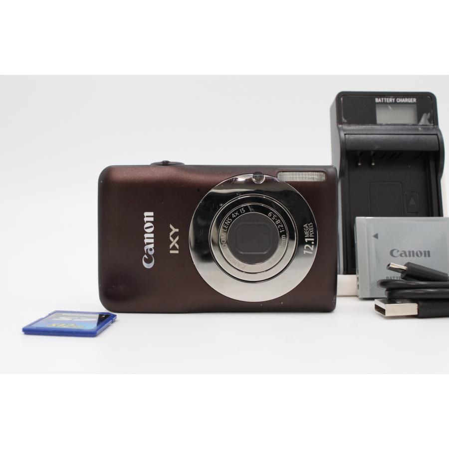 並品】CANON キヤノン デジタルカメラ IXY 200F ブラウン IXY200F(BW 