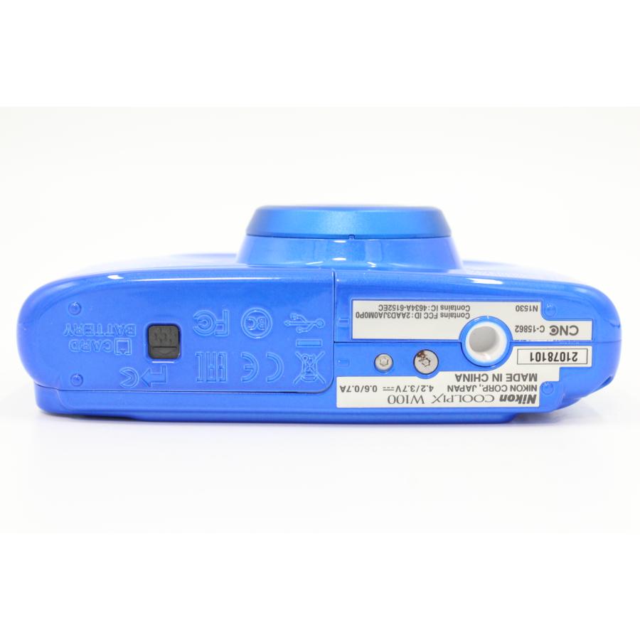 Nikon COOLPIX W100 ブルー 本体+バッテリー 新品バッテリー（社外品）付き！！＞＞【美品】NIKON ニコン
