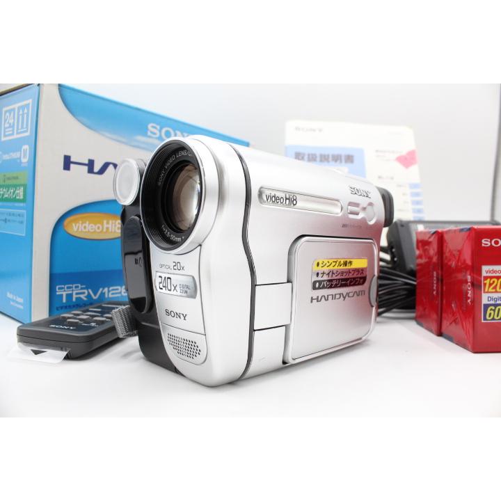 SONY 2.5型液晶モニター搭載Hi-8ビデオカメラ CCD-TRV126 化粧箱付き！！＞＞【美品】SONY ソニー 2.5型液晶モニター搭載 録画