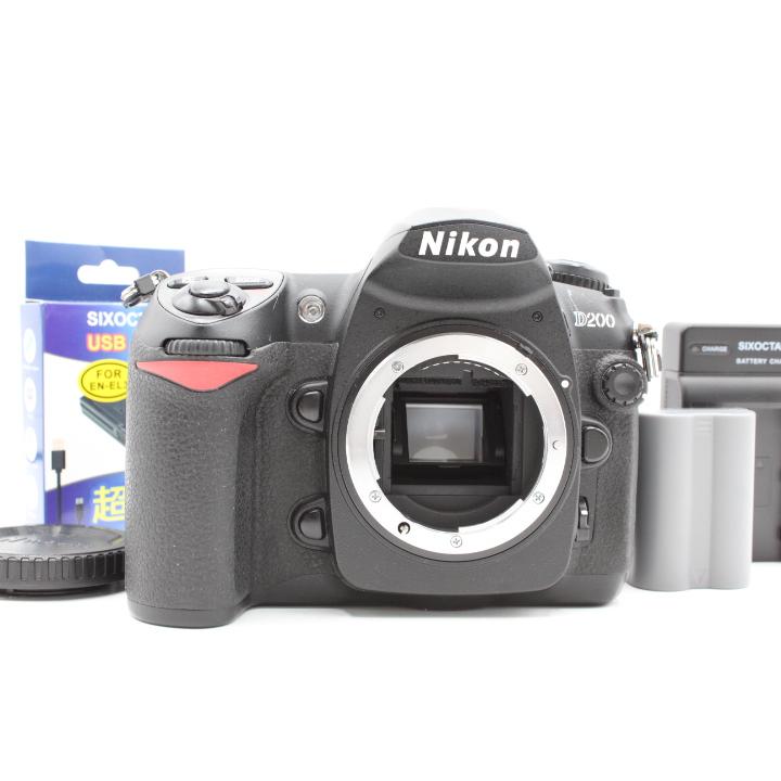 【美品】Nikon D200 ボディ 充電器付き 新品充電器（社外品）付き！！＞＞【訳アリ良品】NIKON ニコン