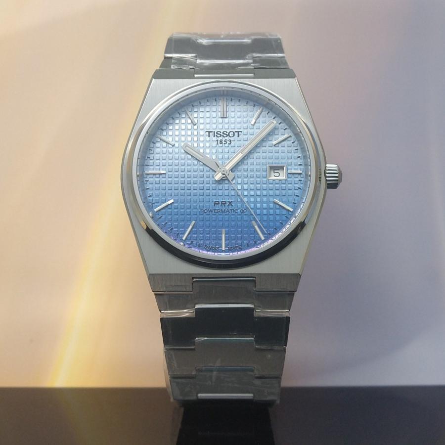 TISSOT ティソ PRX 自動巻 アイスブルーカメレオン文字盤 40mm TISSOT ティソ PRX 自動巻 アイスブルーカメレオン文字盤 40mm
