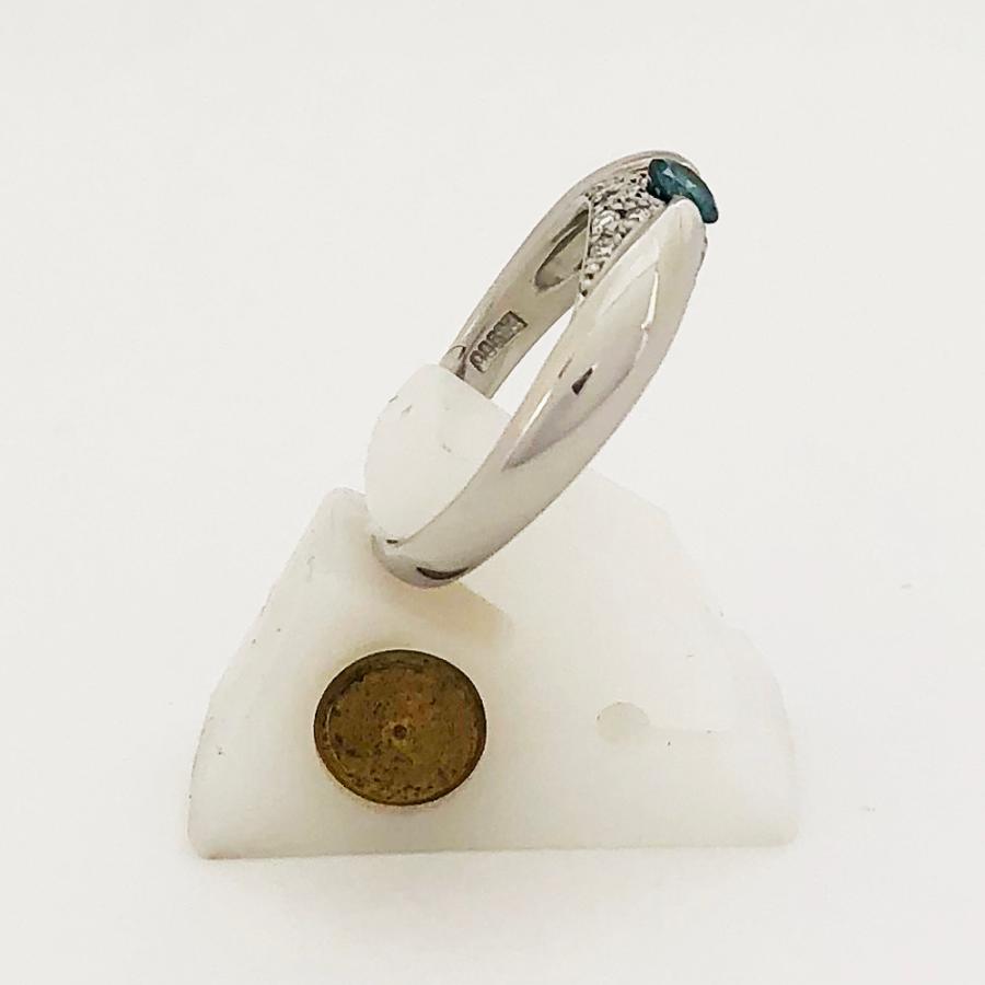 中古】Pt900 ダイヤ ファッションリング D 0.17ct 0.12ct 8号 5.3g 