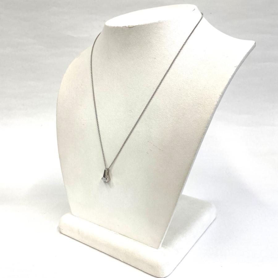 中古】Pt850 ダイヤ D 0.24ct ネックレス 約4.8g : すぎ質店