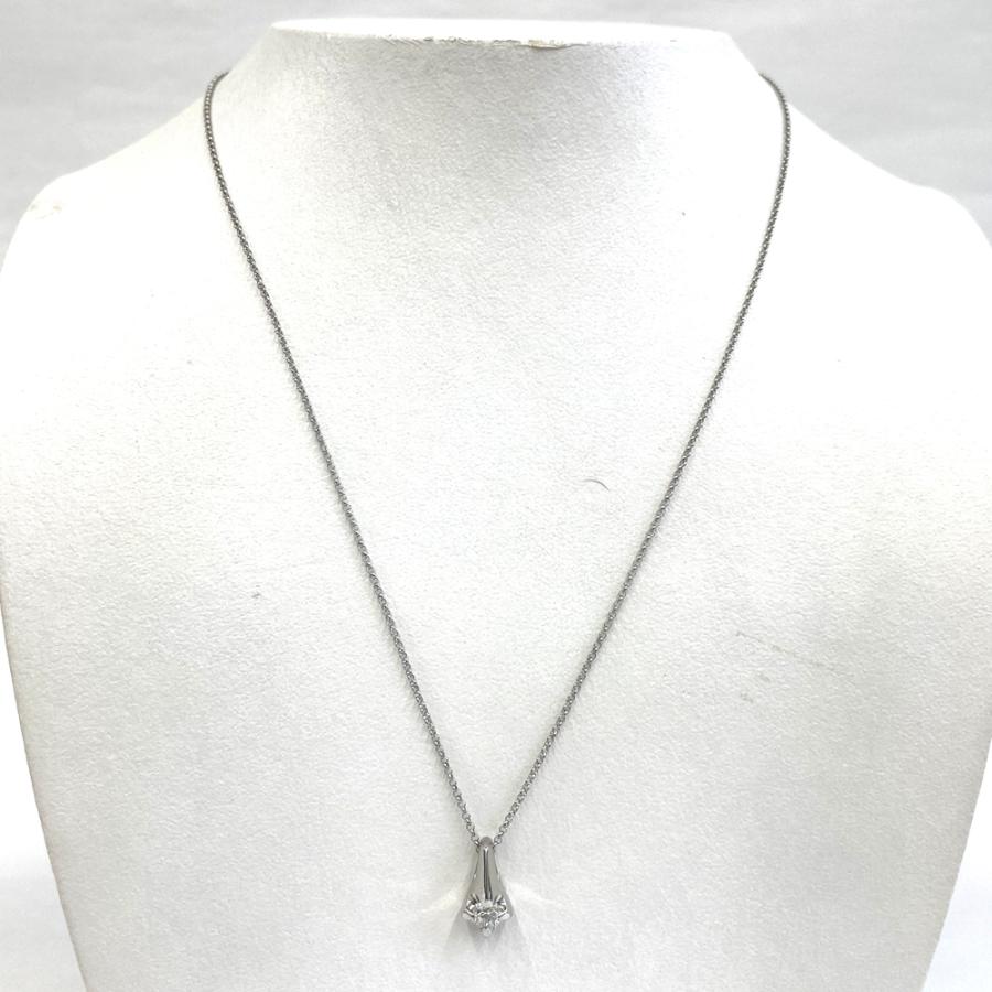 中古】Pt850 ダイヤ D 0.24ct ネックレス 約4.8g : すぎ質店