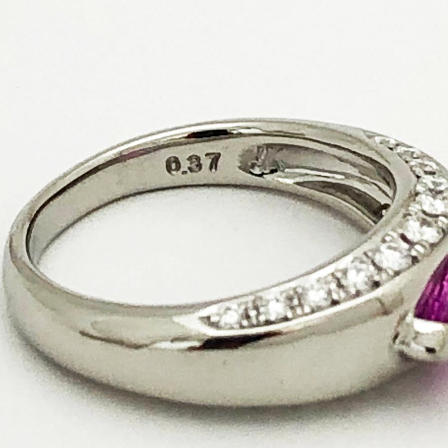 TASAKI（タサキ） ピンクトルマリン リング Pt900 T1.05ct D0.37ct 8.2 