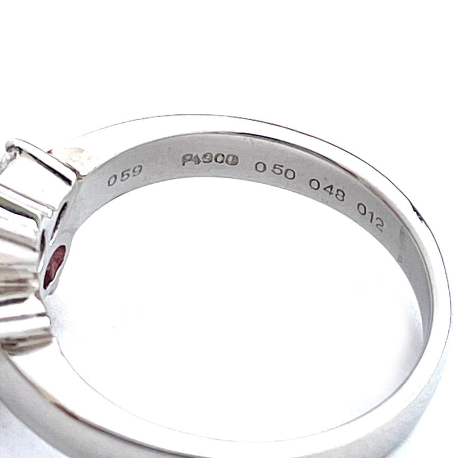 Pt900 ピンクトルマリン ダイヤ リング ピンクトルマリン0.59ct ダイヤ