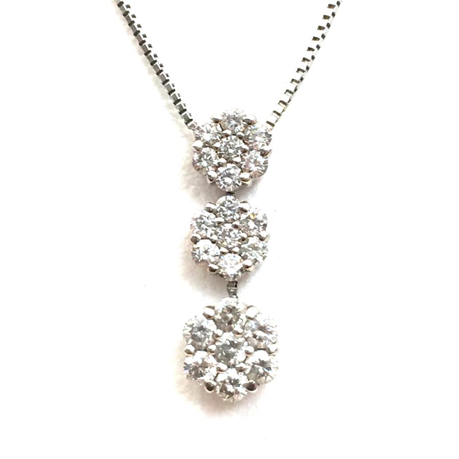 K18WG ダイヤ ネックレス D 0.68ct : すぎ質店 - 通販 - Yahoo 