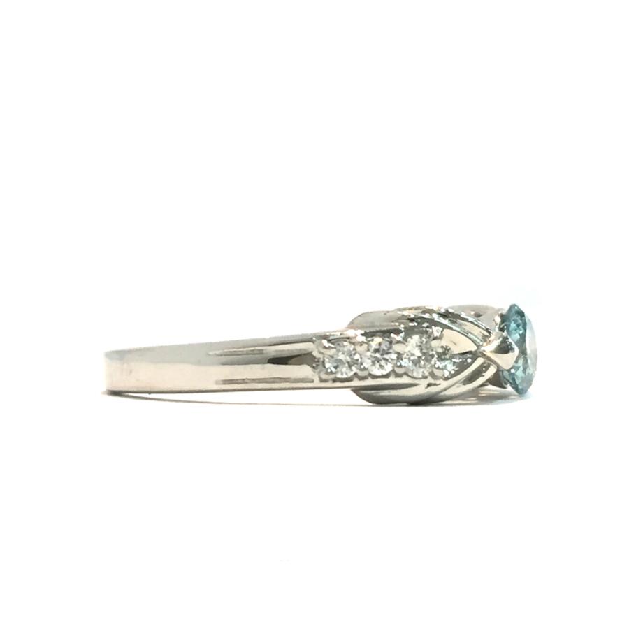 Pt900 ダイヤ ファッションリング D 0.356ct D 0.12ct 13号 5.3g 指輪 