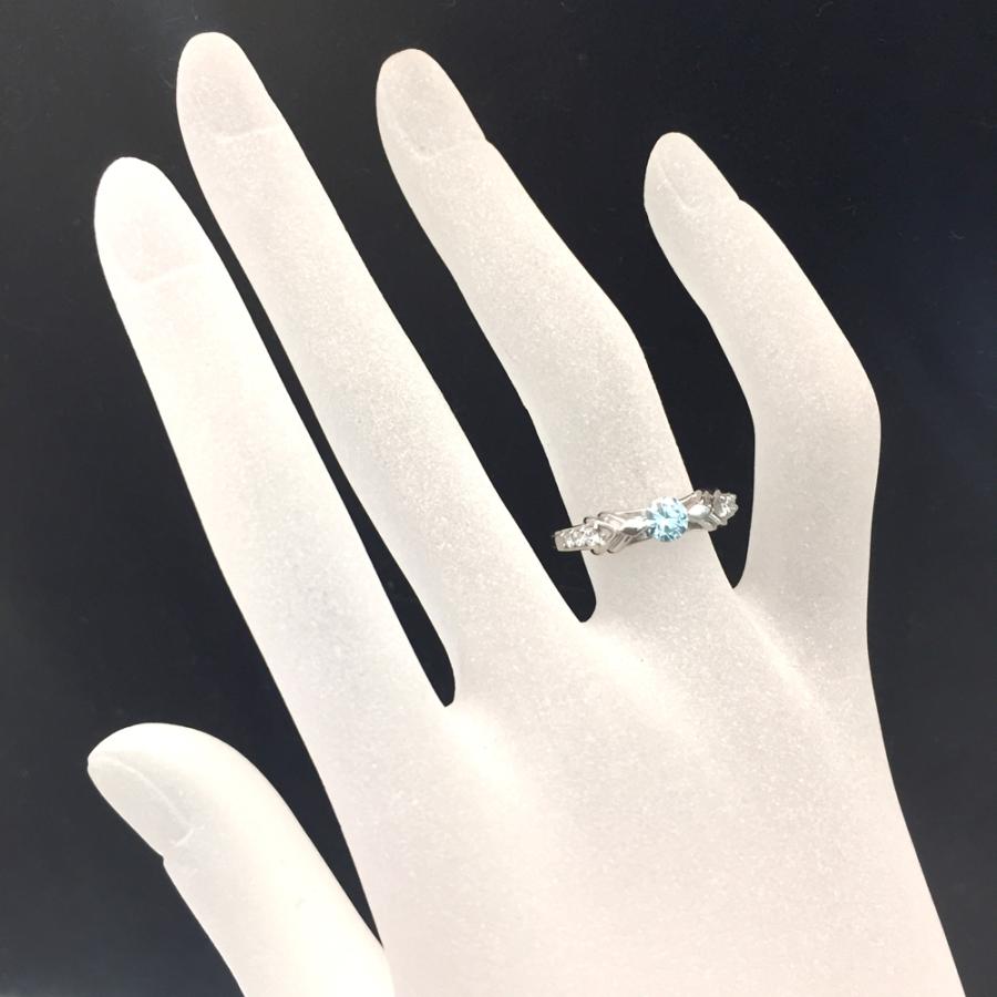 Pt900 ダイヤ ファッションリング D 0.356ct D 0.12ct 13号 5.3g 指輪 