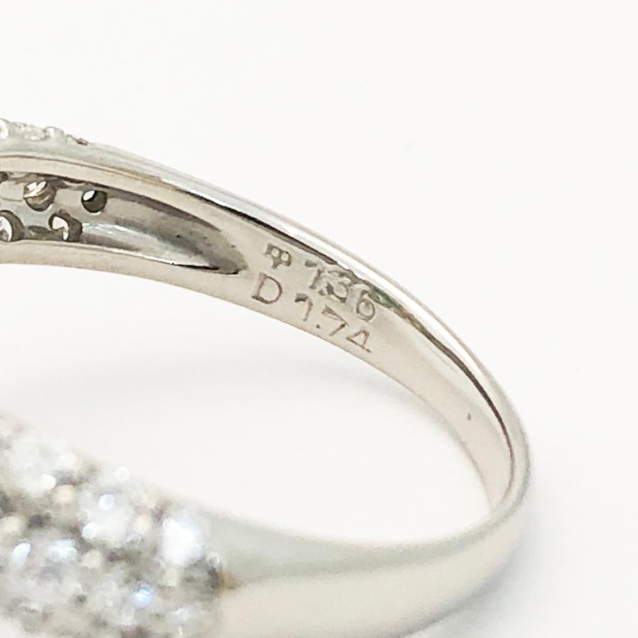 中古】Pt900 オパール ダイヤ ファッションリング O 1.36ct D 1.74ct