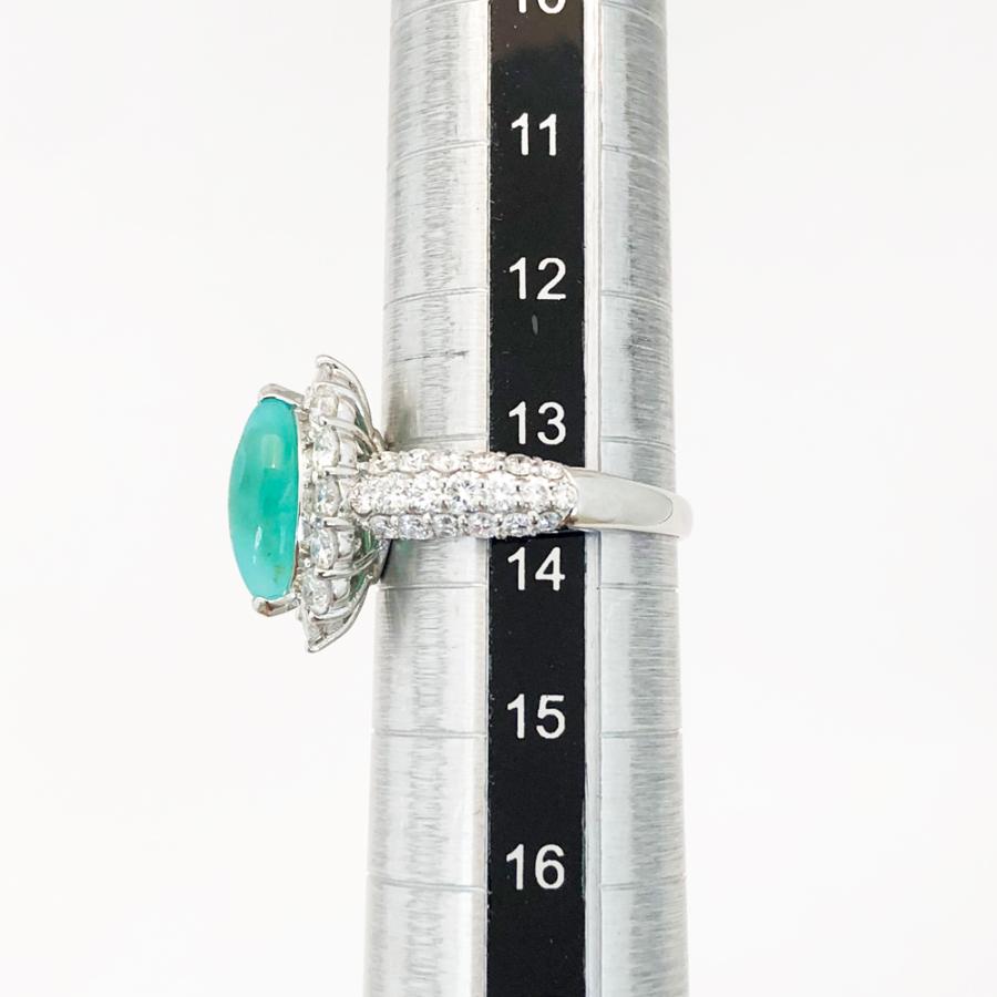 中古】Pt900 オパール ダイヤ ファッションリング O 1.36ct D 1.74ct
