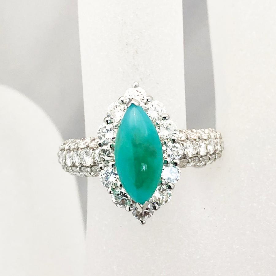 最高級品PT900オパール1.74ct ダイヤ0.13ctリング 中古】Pt900 オパール ダイヤ ファッションリング O 1.36ct D 1.74ct