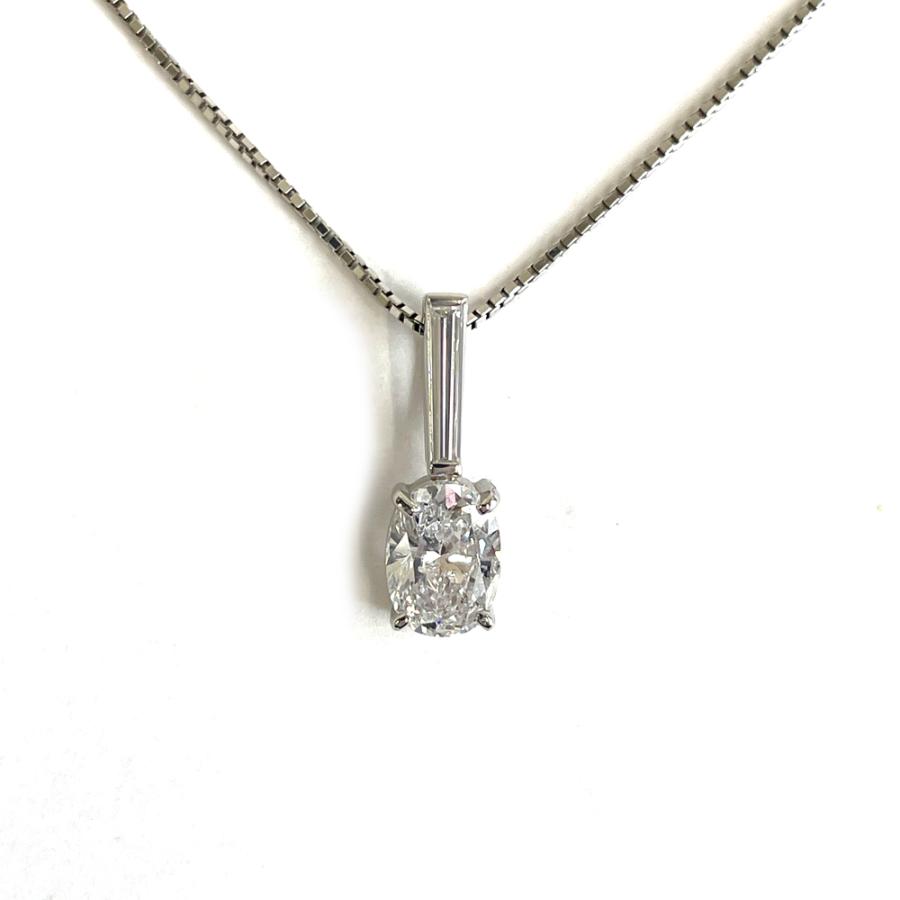 中古】Pt900 Pt850 ダイヤ ネックレス D 1.002ct D 0.17ct : すぎ質店  
