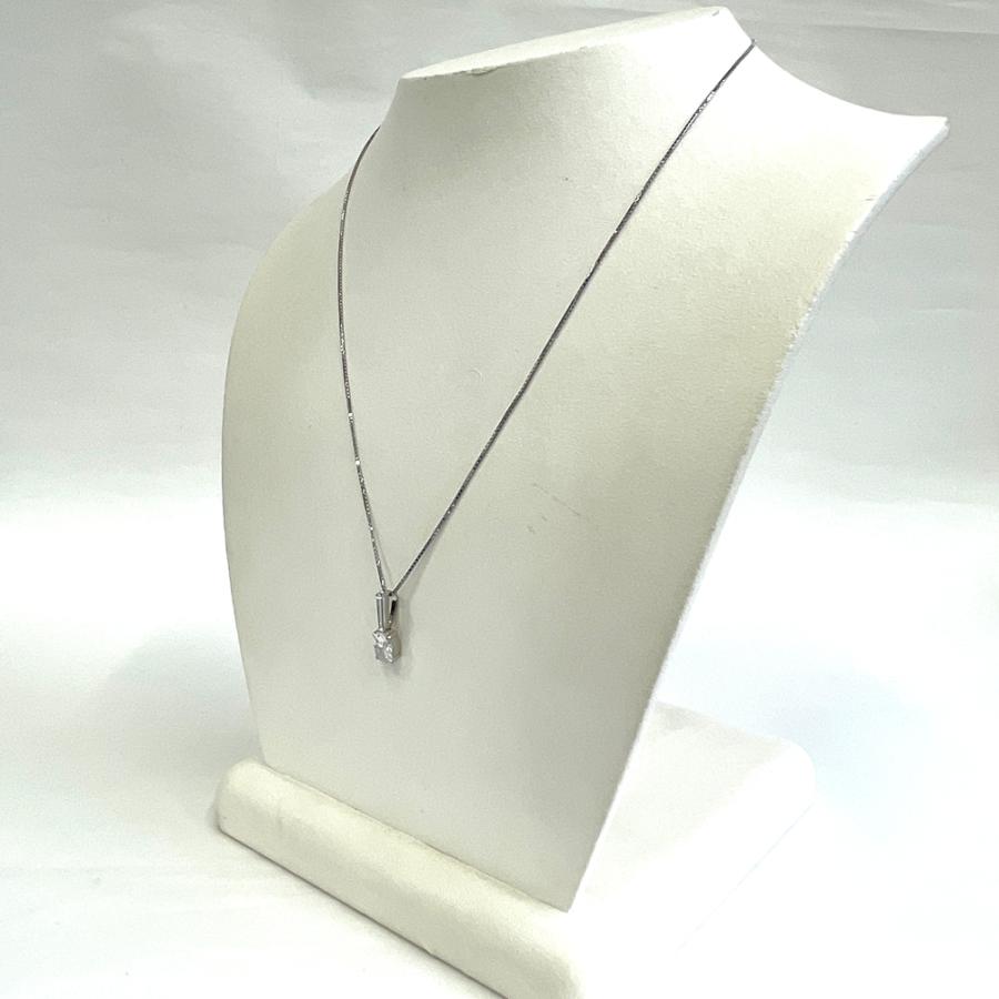 中古】Pt900 Pt850 ダイヤ ネックレス D 1.002ct D 0.17ct : すぎ質店 