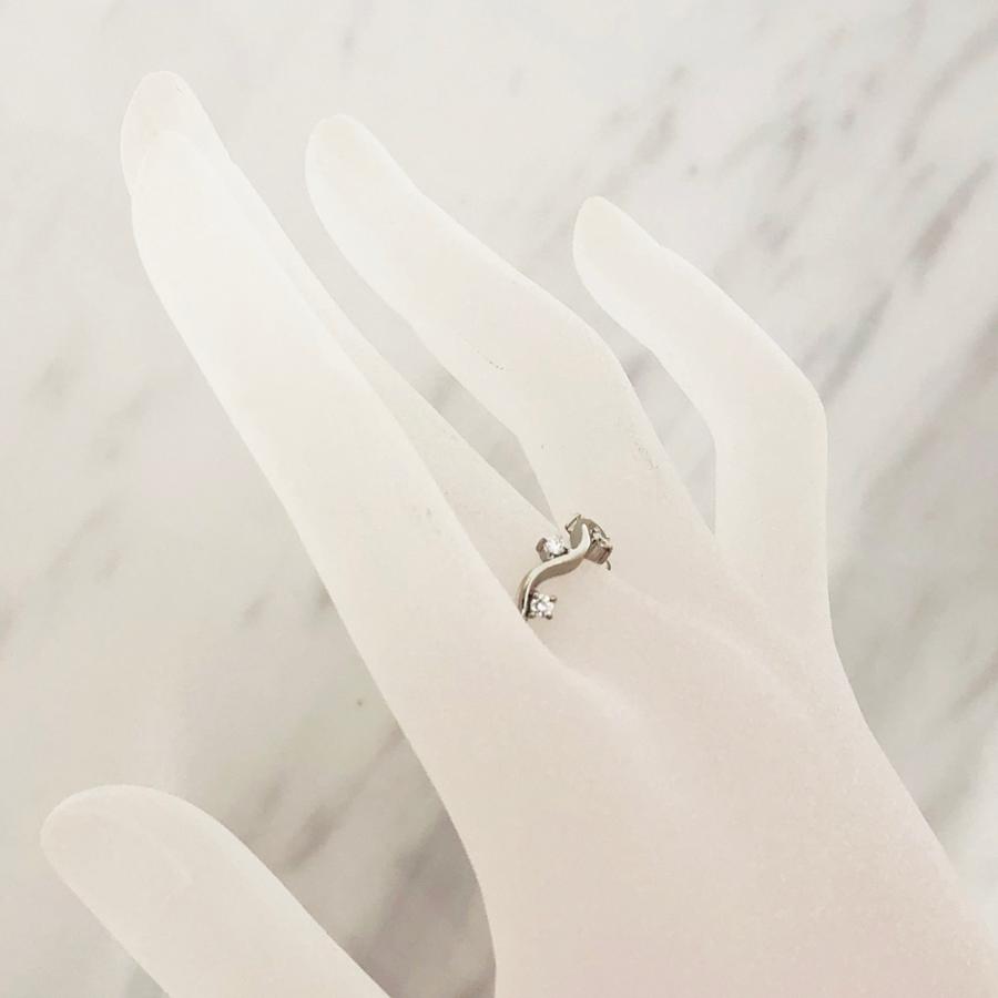 Pt900 ダイヤ ファッションリング D 0.20ct 14号 4.3g 指輪 : すぎ質店 