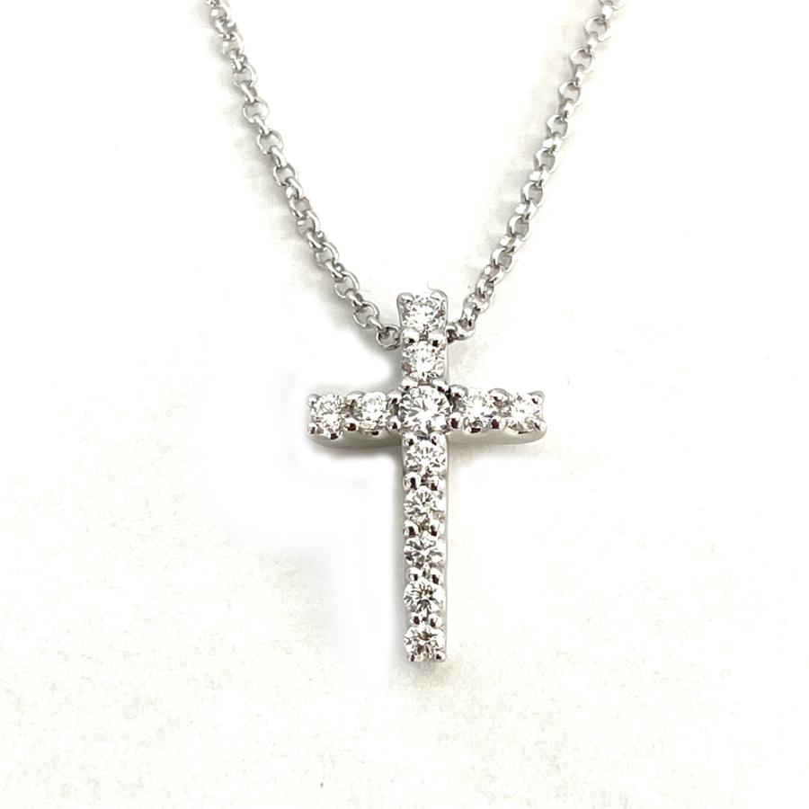 Ponte Vecchio（ポンテヴェキオ） ダイヤ クロス K18WG ホワイト