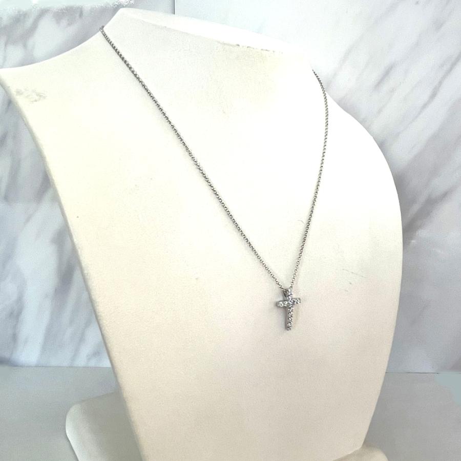 Ponte Vecchio（ポンテヴェキオ） ダイヤ クロス K18WG ホワイト