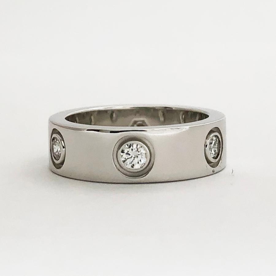 Cartier 【中古】CARTIER カルティエ ラブリング フルダイヤ K18WG  