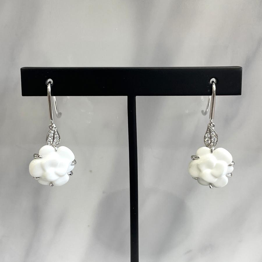 CHANEL 【中古】シャネル CHANEL カメリア カルセドニー ダイヤ CHANEL 【中古】シャネル CHANEL カメリア カルセドニー ダイヤ