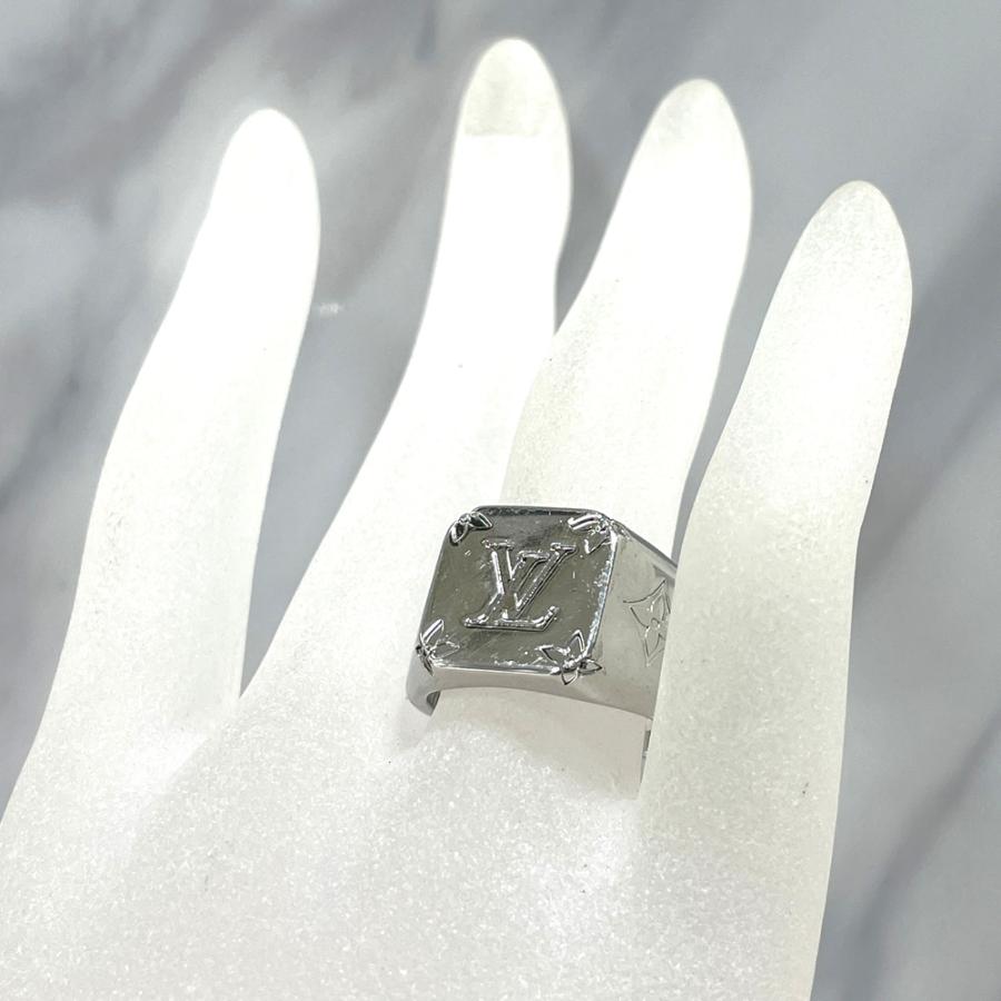 LOUIS VUITTON　ルイヴィトン　モザイクシルバーリング　約24号 LOUIS VUITTON ルイヴィトン モザイクシルバーリング 約24号 LOUIS