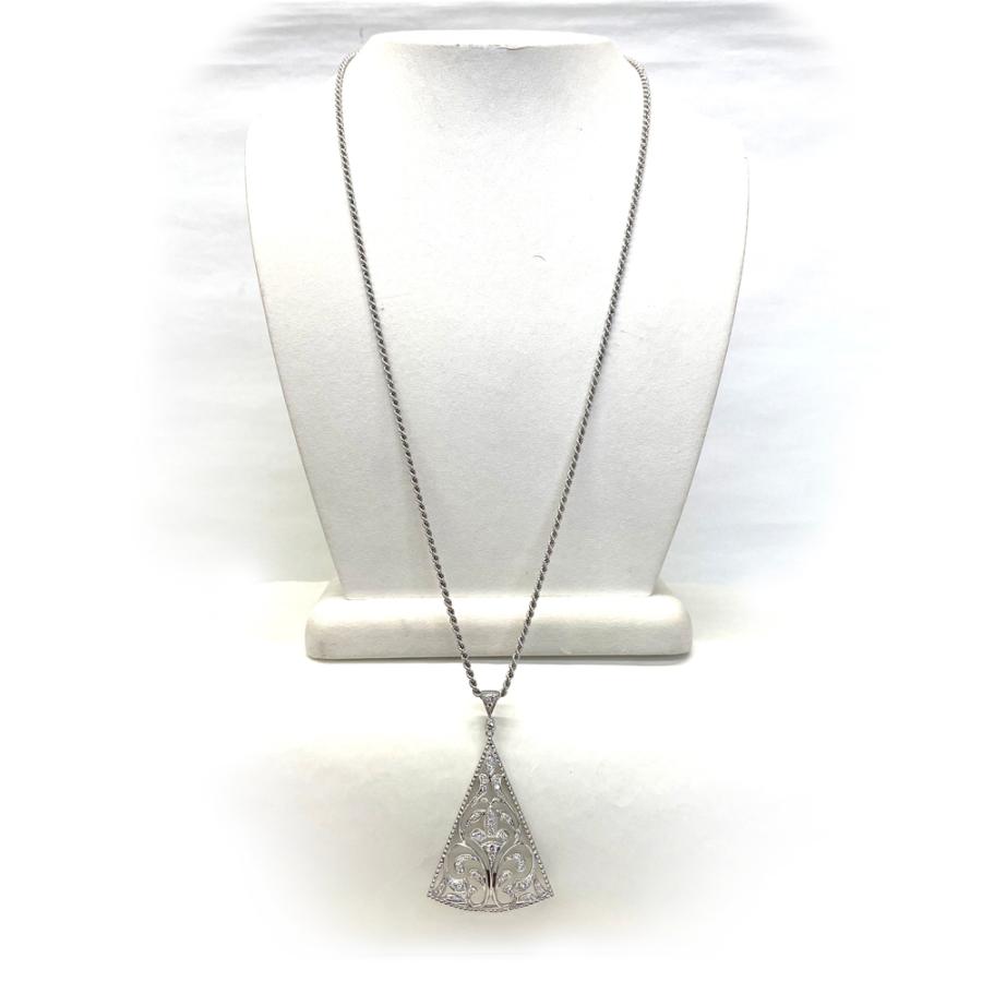 Queen（DAMIANI） クイーン QUEEN Pt950 ダイヤ ネックレス D0.85ct  