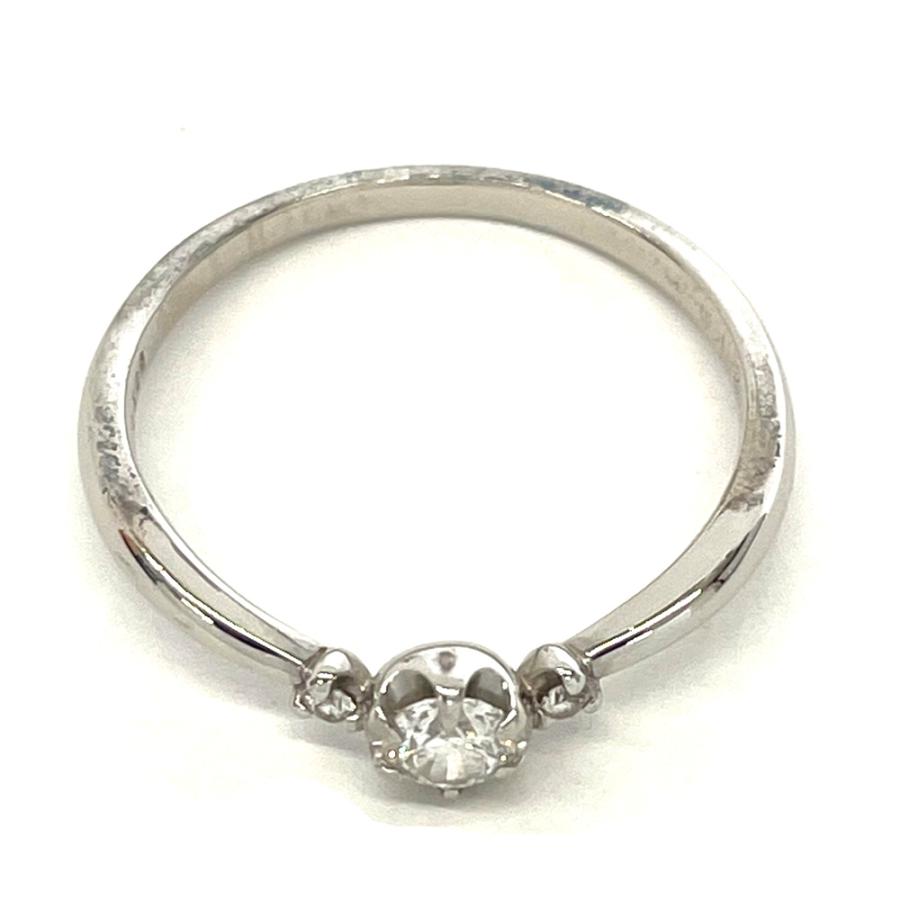 中古】サマンサティアラ Samantha Tiara Pt900ダイヤ エンゲージリング 