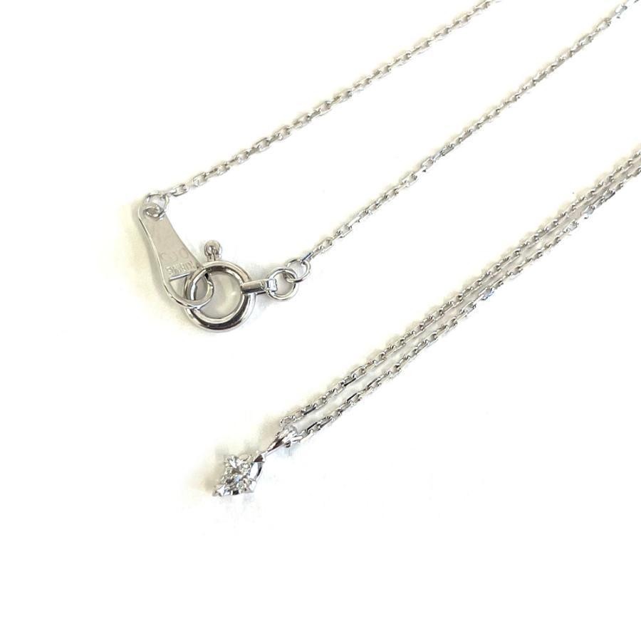 中古】K18WG ダイヤ ネックレス D 0.03ct : 47732 : すぎ質店 - 通販 