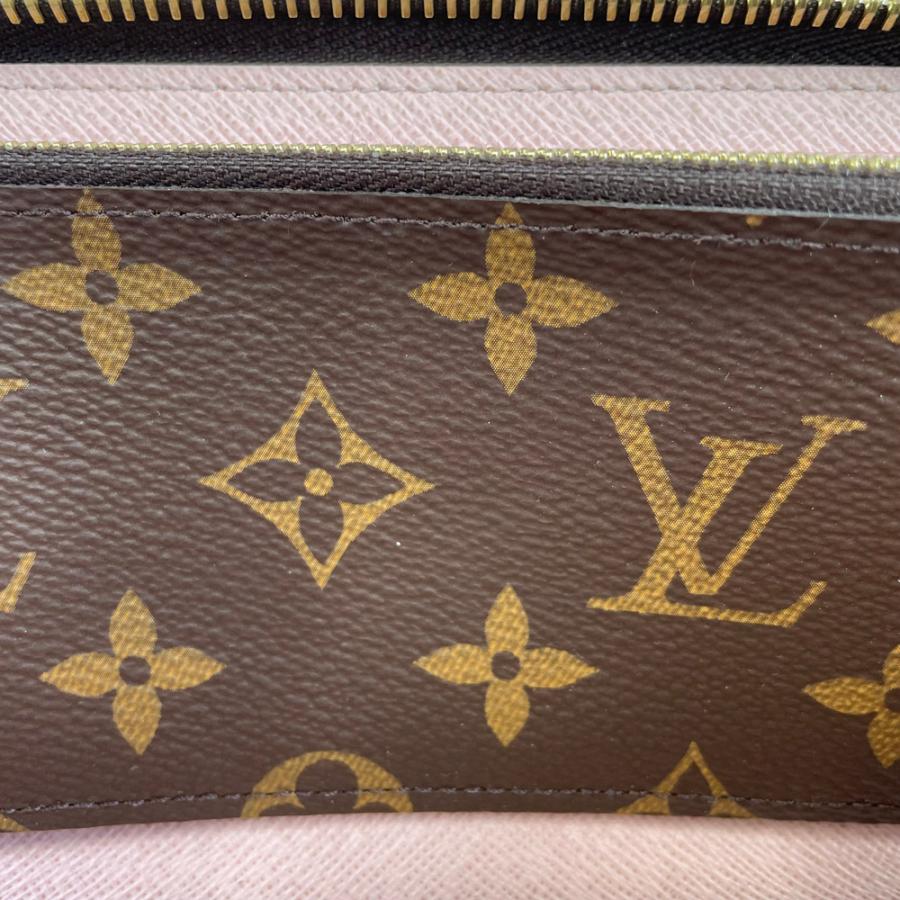 【中古】ルイ ヴィトン LOUIS VUITTON ラウンドファスナー ポルトフォイユ クレマンス モノグラム ローズ バレリーヌ M61298 長財布｜sugisichi4647｜20