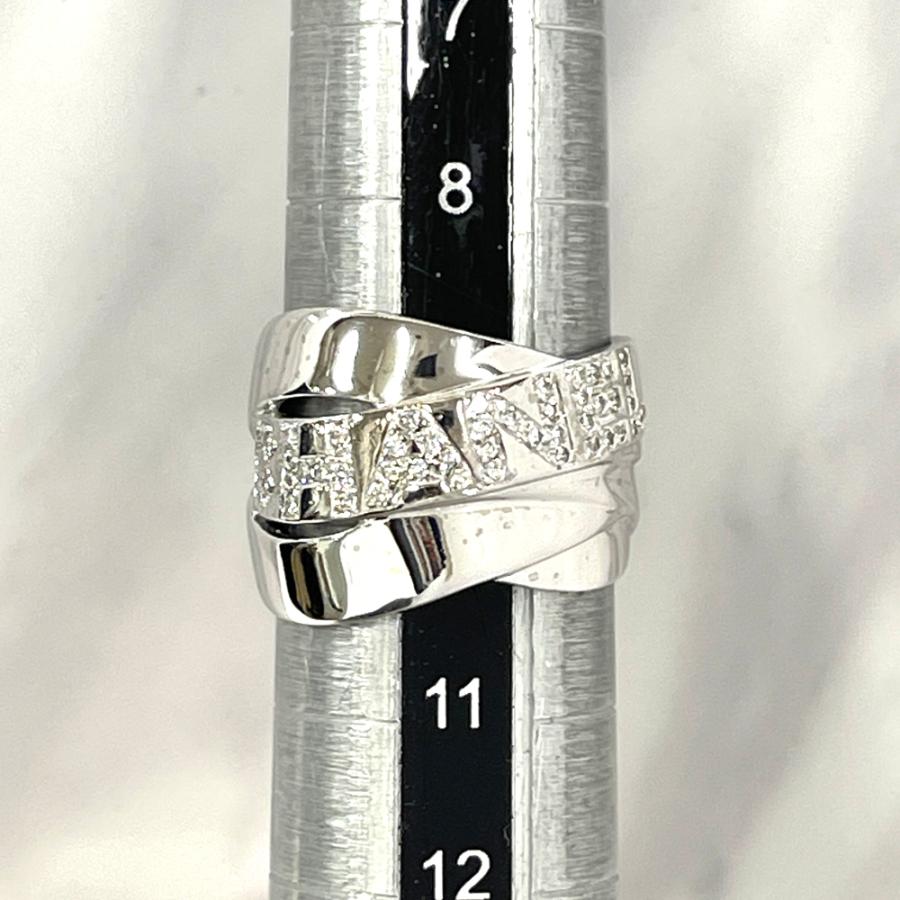 シャネル CHANEL ボルディック ダイヤモンドリング K18WG 10号 指輪 