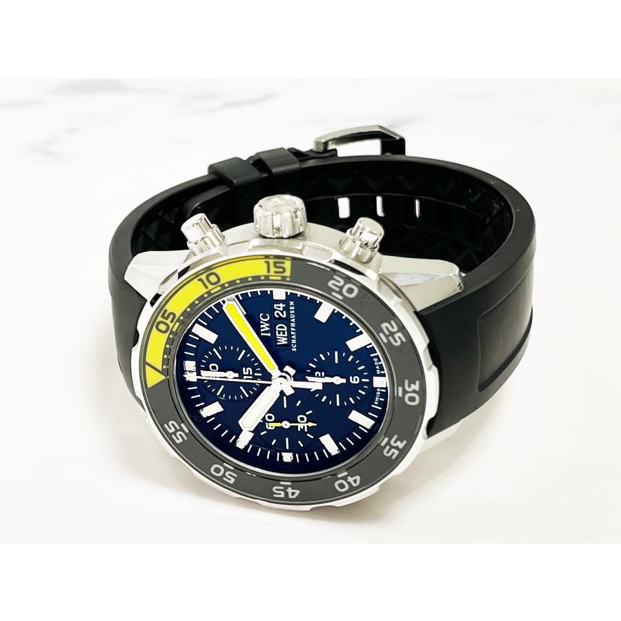 アクアタイマー IWC クロノグラフ IW376709 ブラック文字盤 自動巻