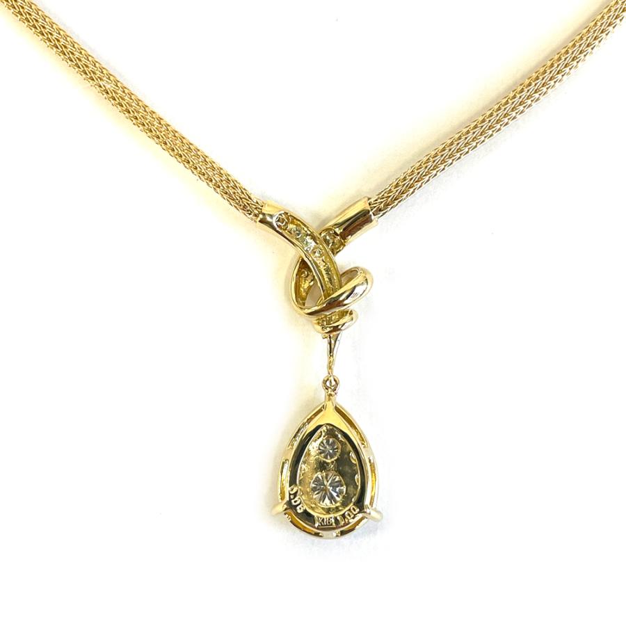 中古】K18 ダイヤ ネックレス D0.06ct D1.00ct 45cm 10.1g : すぎ質店 