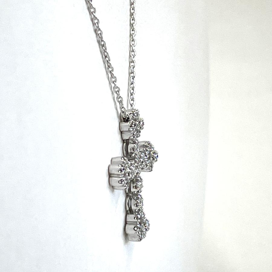 STAR JEWELRY（スタージュエリー） ダイヤモンドクロス ネックレス 
