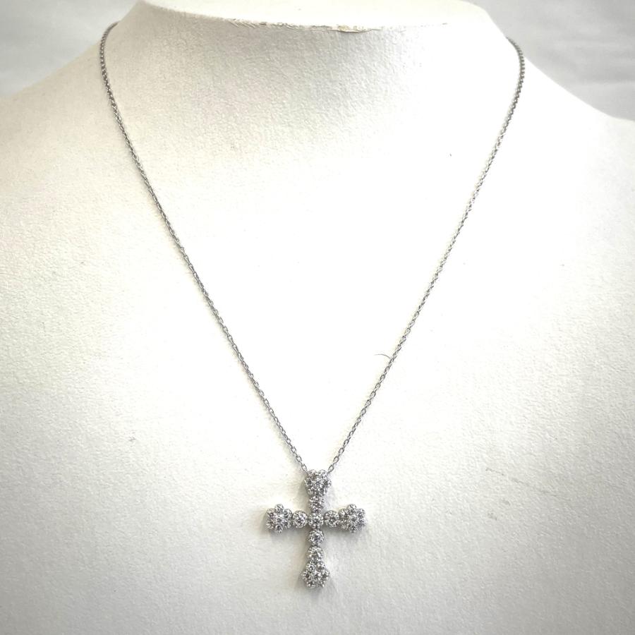 STAR JEWELRY（スタージュエリー） ダイヤモンドクロス ネックレス 