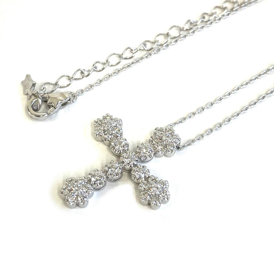 STAR JEWELRY（スタージュエリー） ダイヤモンドクロス ネックレス