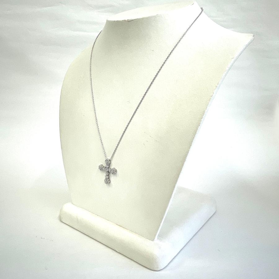 STAR JEWELRY（スタージュエリー） ダイヤモンドクロス ネックレス 