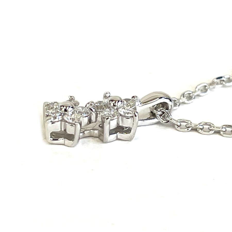 中古】PWG9(K9) ダイヤモンド ネックレス スター 星モチーフ D0.18ct 