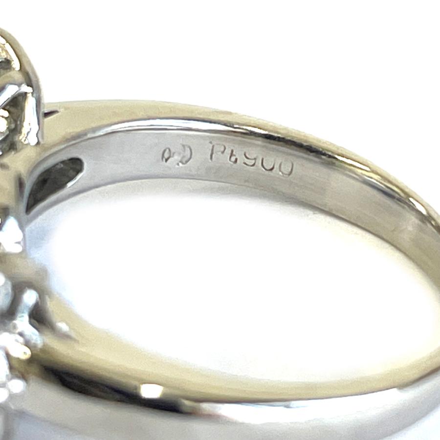 TASAKI（タサキ） ブラックパール 11mm ダイヤ0.39ct Pt900 リング 9号 