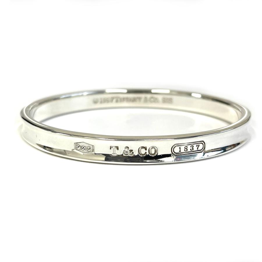 old tiffany 90s silver 925 ナロー バングル 中古】ティファニー TIFFANY&Co. 1837 ナロー バングル シルバー925